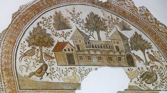 A church mosaic from the Bardo Museum, Tunisia.