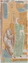 fresco of the publican and the pharisee in the Temple