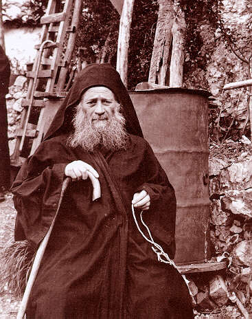 photograph of the Elder Joseph the Hesychast
