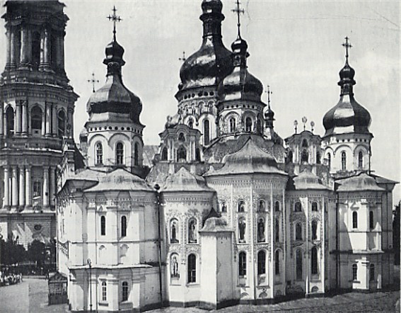 Dormition Cathedral of Kyivan Cave Monastery (east side) (1930s)