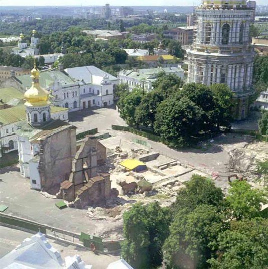 Dormition Cathedral of Kyivan Cave Monastery (before reconstruction)